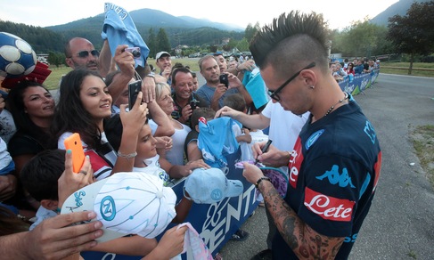 Napoli, che entusiasmo per Hamsik e Sarri