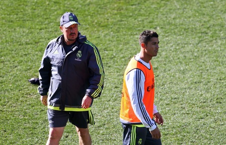 Benitez e Ronaldo, musi lunghi in allenamento