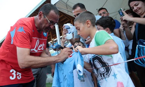 Napoli, a Dimaro è già Sarri mania