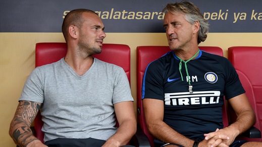Inter, che sorpresa a Istanbul: Sneijder e Taffarel fanno visita a Mancini
