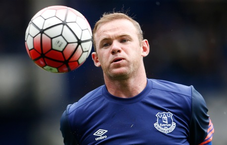Rooney con la maglia dell'Everton per un giorno