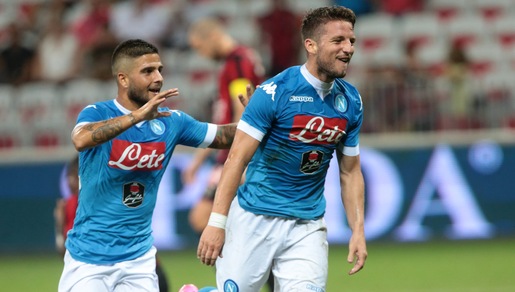 Nizza-Napoli 3-2: Callejon e Mertens non bastano