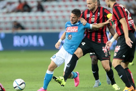 Nizza-Napoli 3-2, Callejon-Mertens gol: non basta!