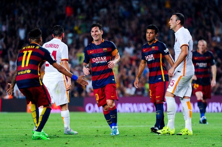 Il Barça è troppo forte. Roma sconfitta 3-0