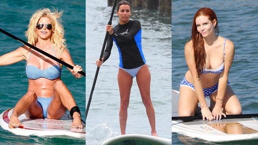 Sup mania, le star più sexy sulla tavola