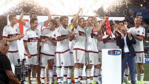 Al Milan il trofeo Tim