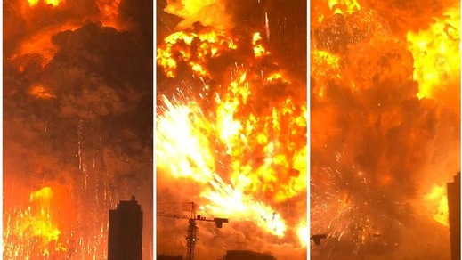 Tianjin, la sequenza della terribile esplosione