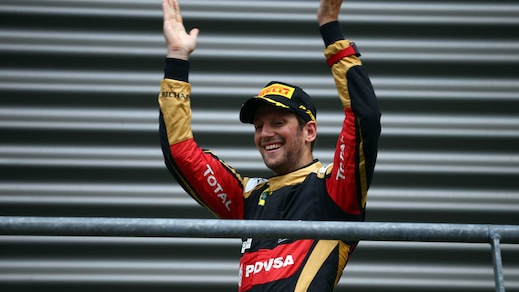 F1 Lotus, Grosjean: «Terzo posto meraviglioso»