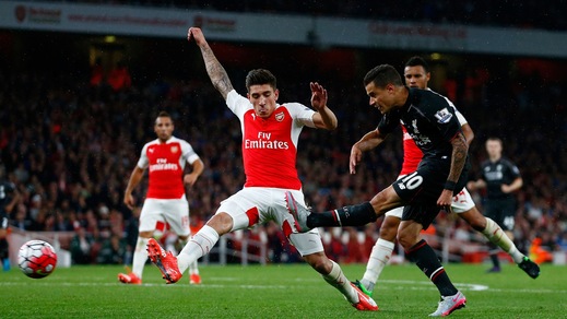 Premier League, Arsenal-Liverpool senza reti. Coutinho, traversa e palo