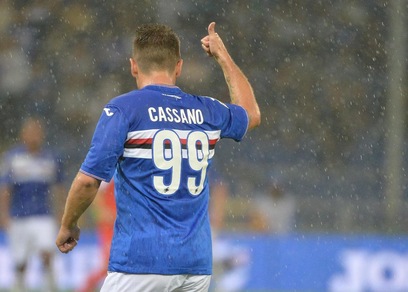 Samp, si ferma Cassano, a rischio per Napoli