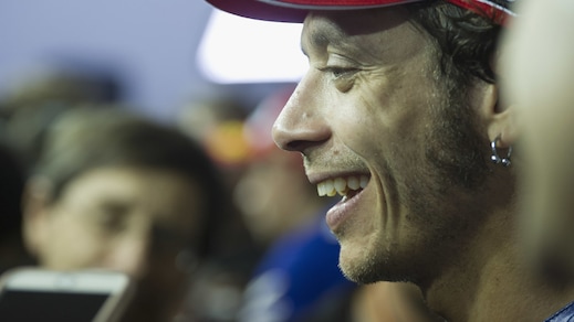 MotoGp, Rossi: «L'Inter sta dominando»