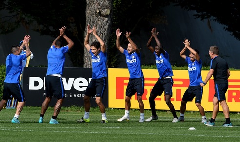 Inter, sorrisi in allenamento in vista del Carpi