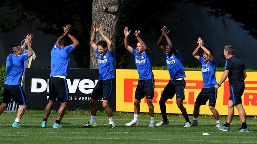 Inter, sorrisi in allenamento in vista del Carpi