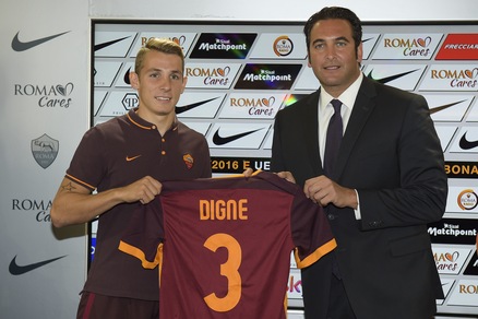 Roma, ecco Digne: maglia numero 3