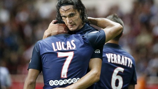 Super Psg: travolto il Monaco con Cavani e Lavezzi