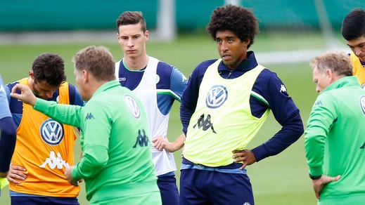 Juve, Draxler in campo con la maglia del Wolfsburg