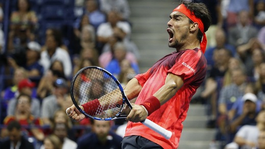 Impresa Fognini: rimonta e batte Nadal in cinque set