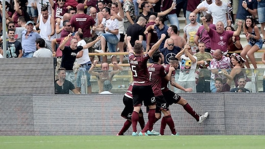 Salernitana, che tris. Panucci, poker a Oddo