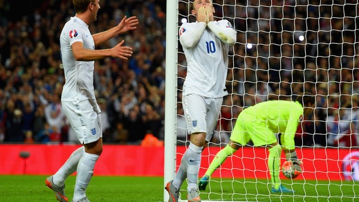 Euro 2016, Inghilterra-Svizzera 2-0: Rooney, rete da record
