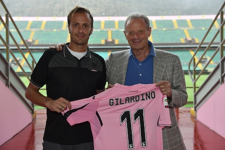 Gilardino-day a Palermo. Zamparini sorride