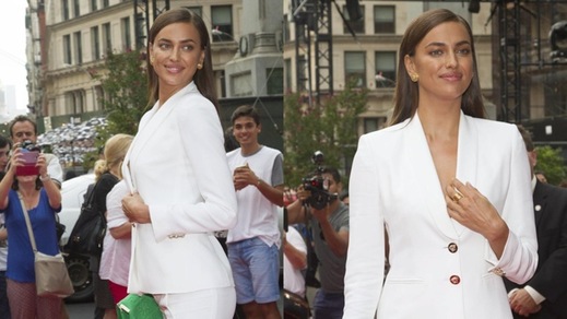 Irina che incanto: "total white" a New York