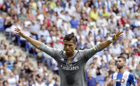 Real, Ronaldo si sblocca. Cinque gol all'Espanyol
