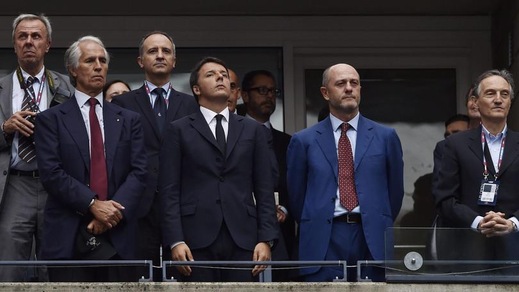 Us Open, Renzi e Malagò in tribuna per la finale Pennetta-Vinci