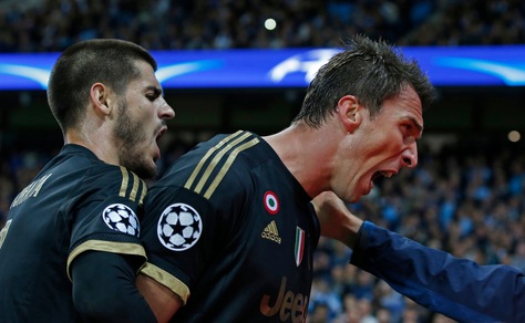 Manchester City-Juve 1-2: Mandzukic e Morata, che rimonta
