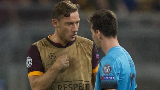 Totti a Messi: «La fai una foto con mio figlio?»