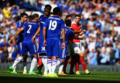 Chelsea-Arsenal, che scintille! Diego Costa provoca, espulso Gabriel