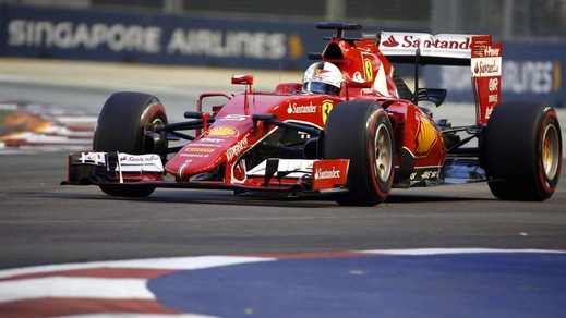 F1 Singapore: Vettel in pole davanti a Ricciardo