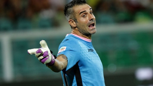 Palermo, Sorrentino out contro il Sassuolo