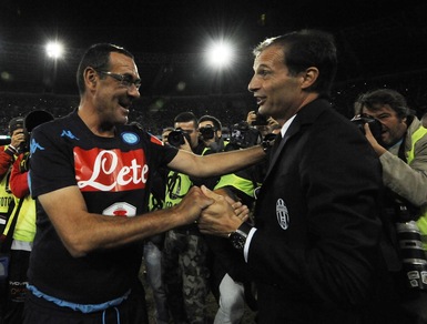 Juventus-Napoli a tecnici scambiati, la simulazione: vincerebbe Sarri