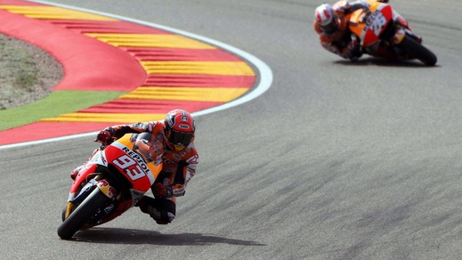 MotoGp Aragon, Marquez subito out