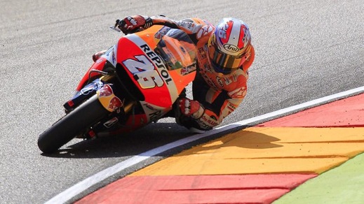 MotoGp Aragon, Pedrosa: «Che battaglia con Valentino»