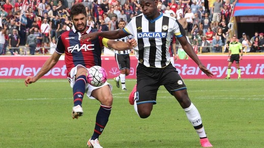 Serie A, l'Udinese manda gli infortunati a fare il tifo