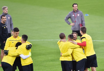 Il Siviglia allo Stadium: rifinitura anti-Juve