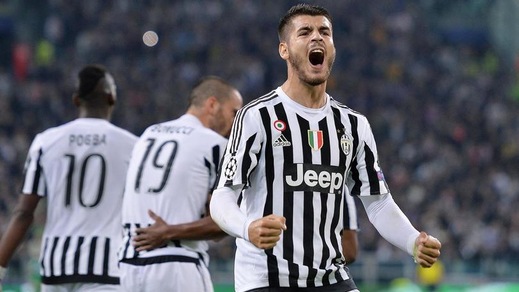 Champions League, Juve-Siviglia 2-0: Morata e Zaza in gol