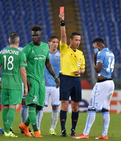 Europa League, la moviola: Beric, rosso inventato