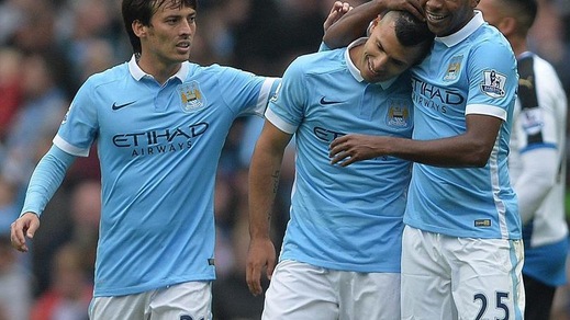 Aguero ne fa 5 in 22' contro il Newcastle: che show!