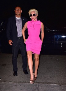 Lady Gaga in MSGM a New York