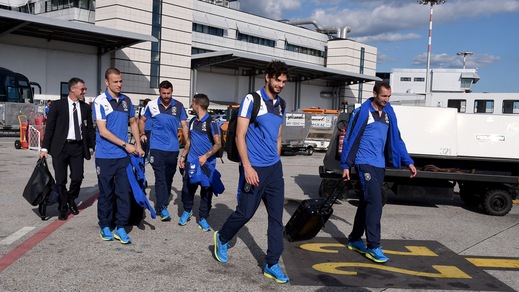 L'Italia di Conte in partenza verso Baku