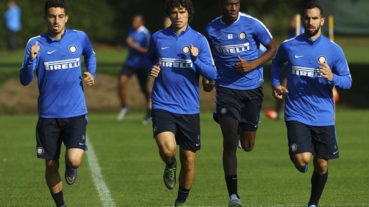 Inter, seduta mattutina in vista della Juve