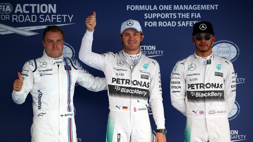 F1, Sochi: Hamilton favorito, Rosberg insegue a 2,25