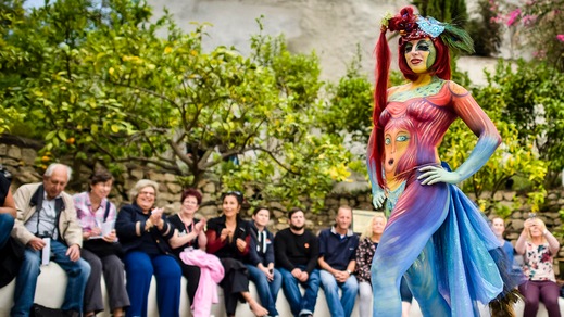 Lo spettacolo del body painting a BodyFactory