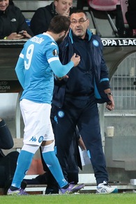 Sarri: «Higuain può essere il più forte del mondo»