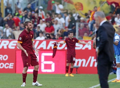 Gestaccio nel derby, De Rossi multato