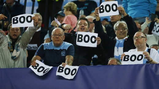 City, la protesta "silenziosa" dei tifosi contro la Uefa