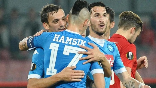 Europa League, Napoli-Midtjylland 5-0: azzurri qualificati da primi