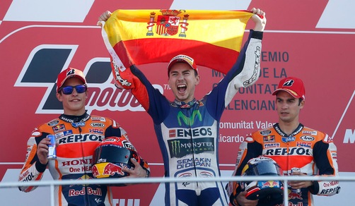 MotoGP: Rossi, Lorenzo, Marquez e il "biscottone" spagnolo